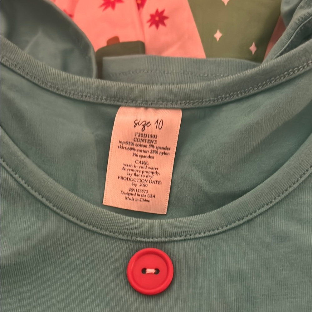 Eleanor Rose Teal and Pink Kids Dress